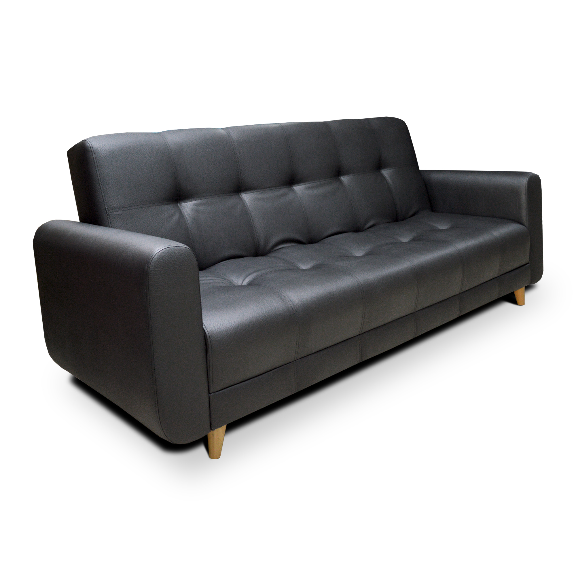 Sofa Cama Comfort Sistema Clic Clac Color Negro